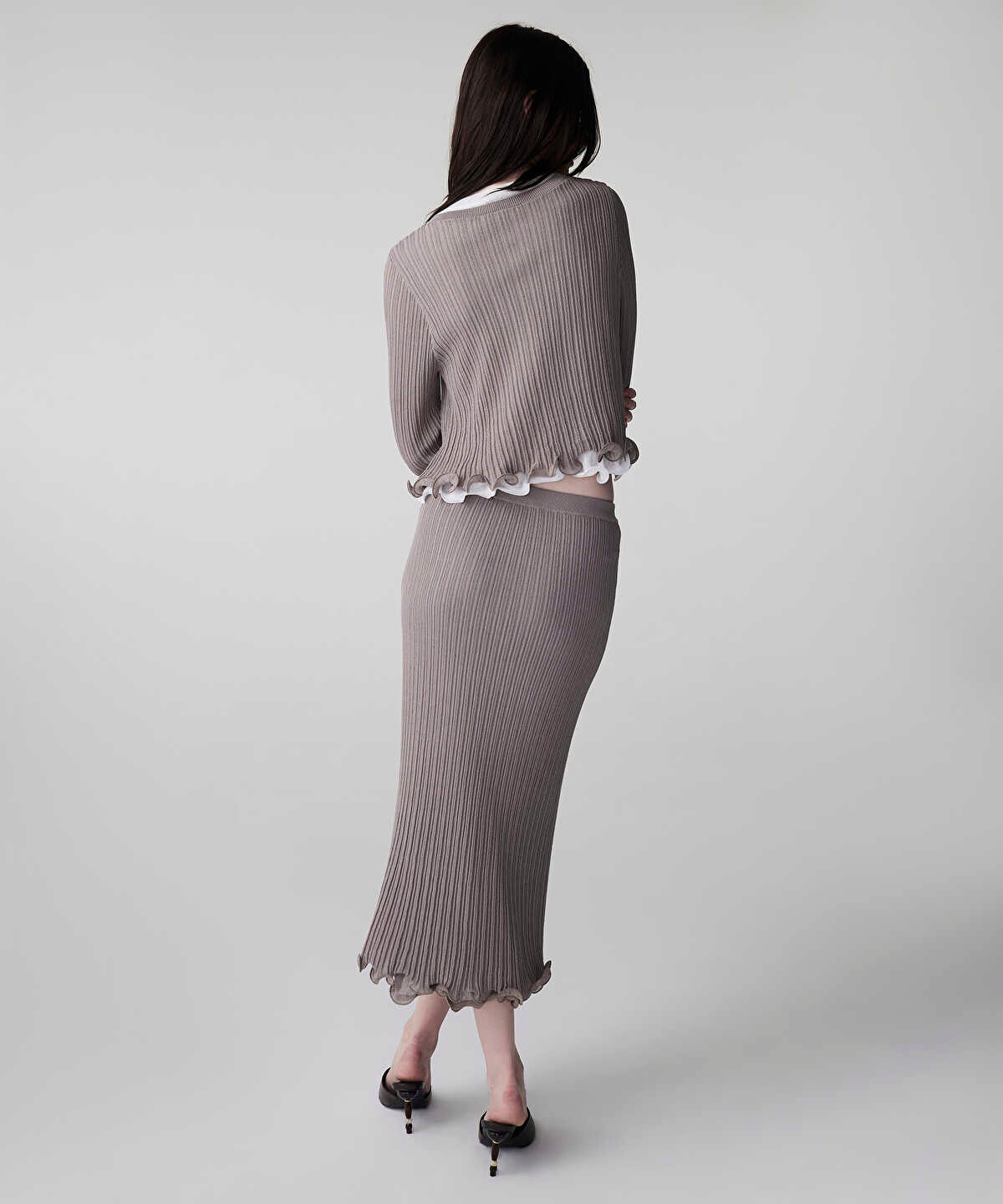 Layered Knit Skirt