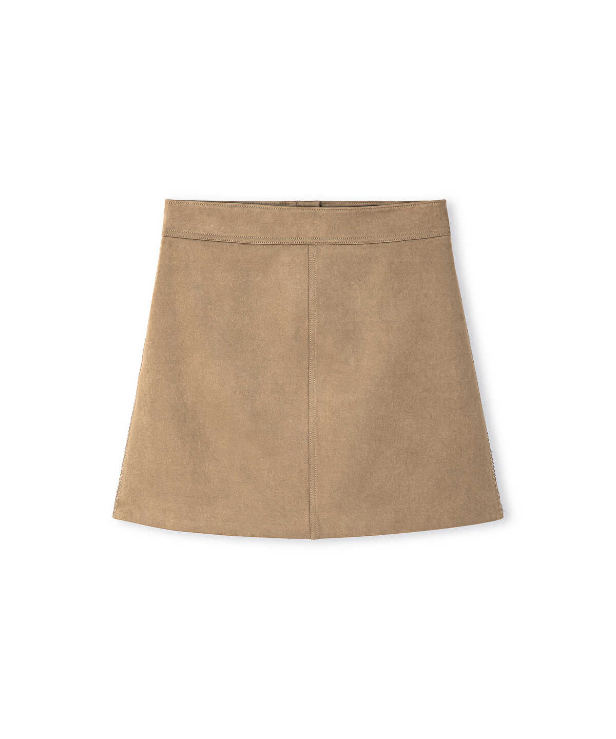 Suede-Effect Skirt