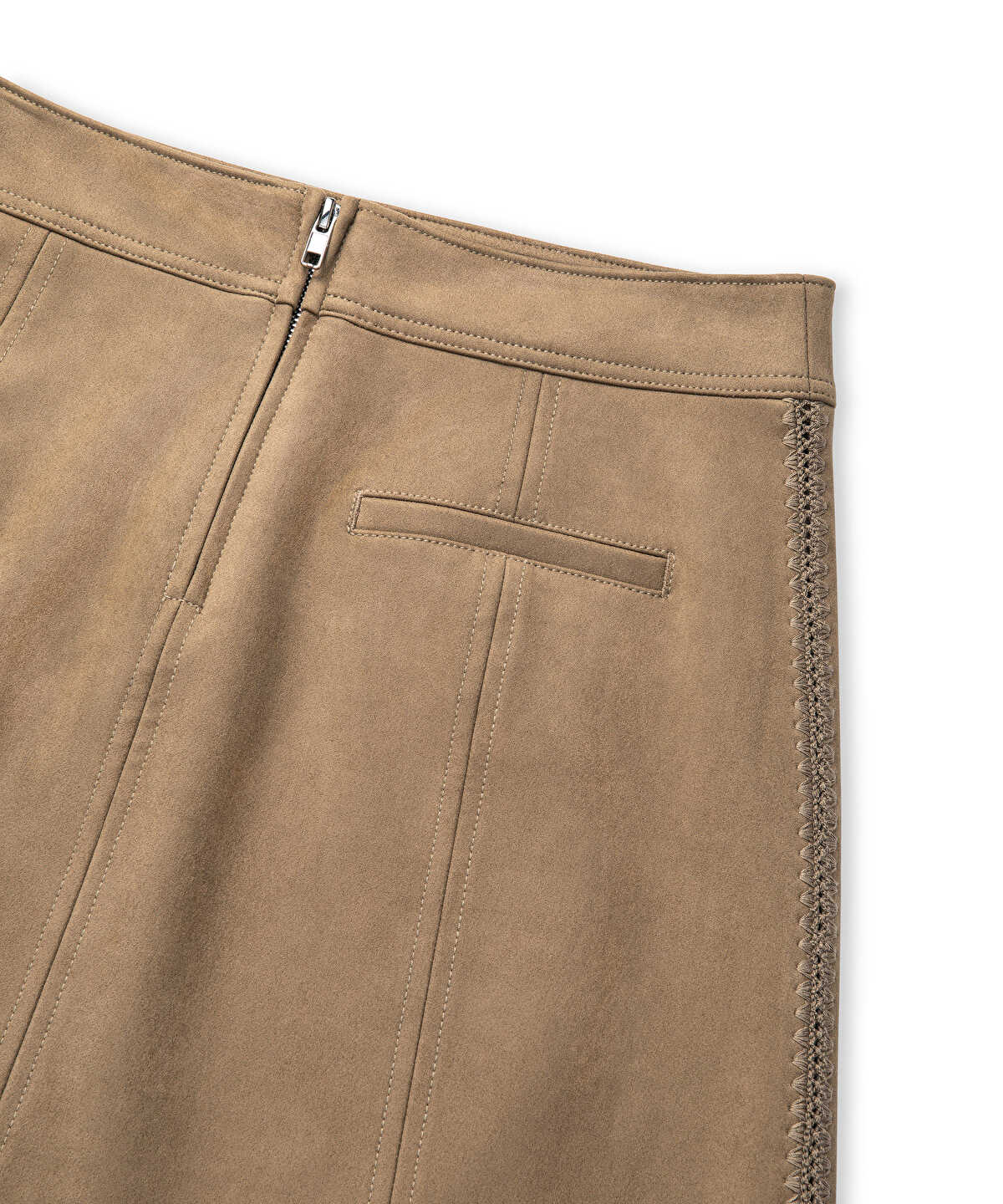 Suede-Effect Skirt