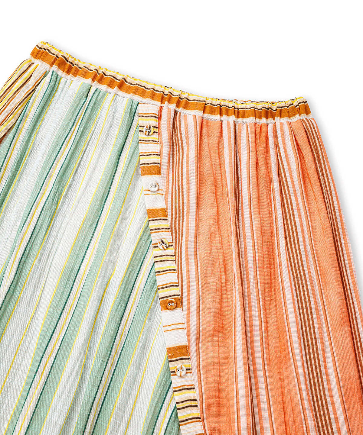 Color-Block Striped Skirt