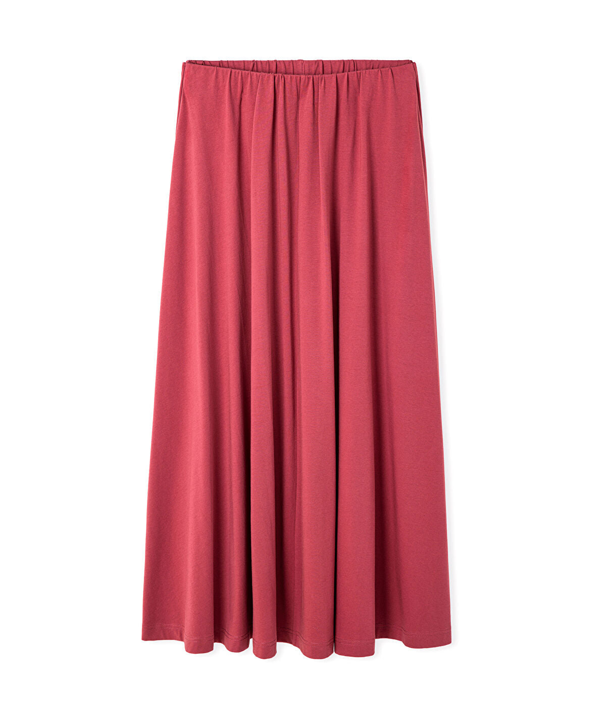 Elastic Waist Maxi Skirt