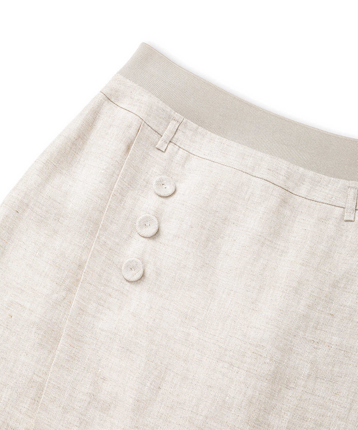 Belted Linen Skirt