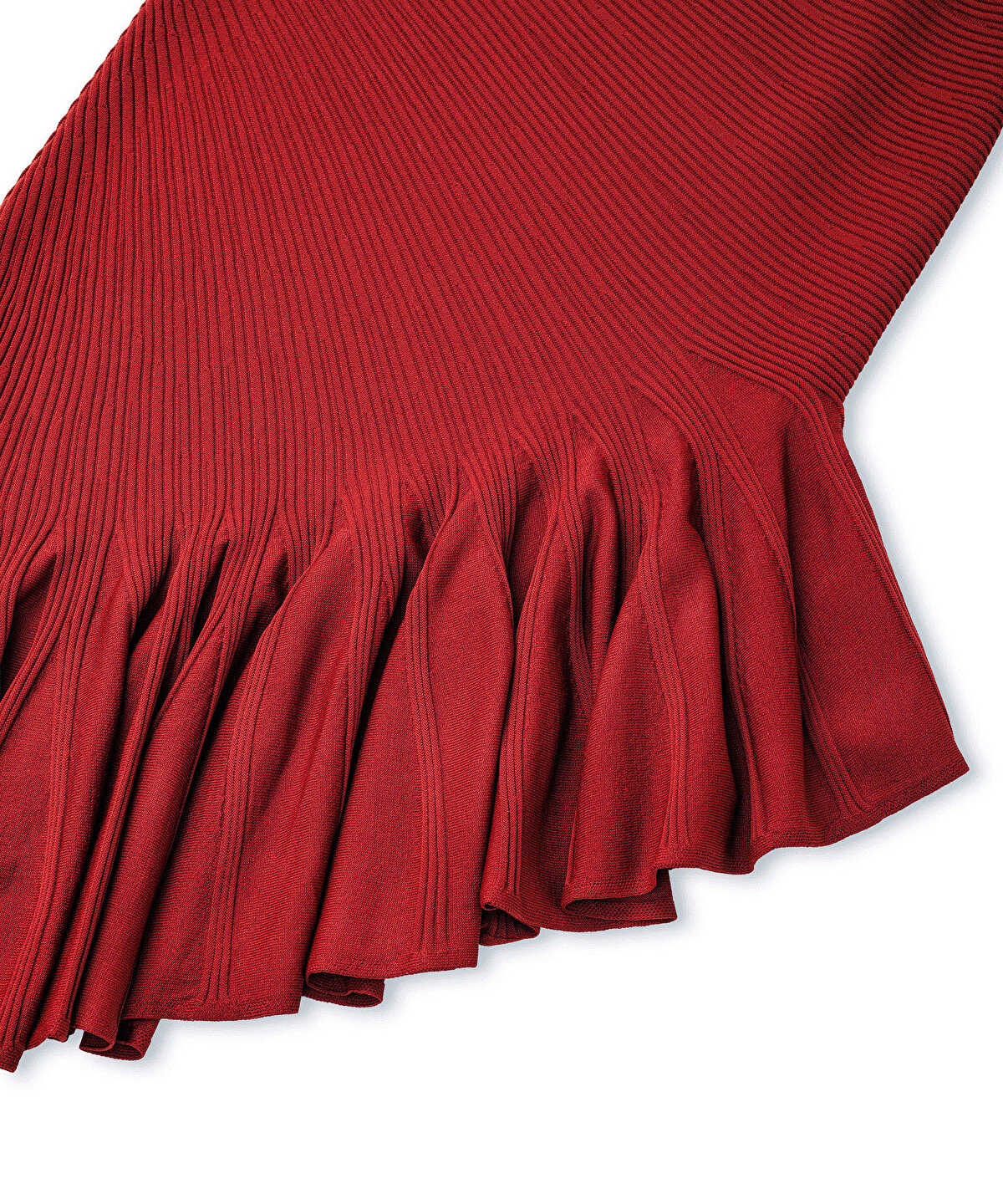Asymmetric Knit Skirt