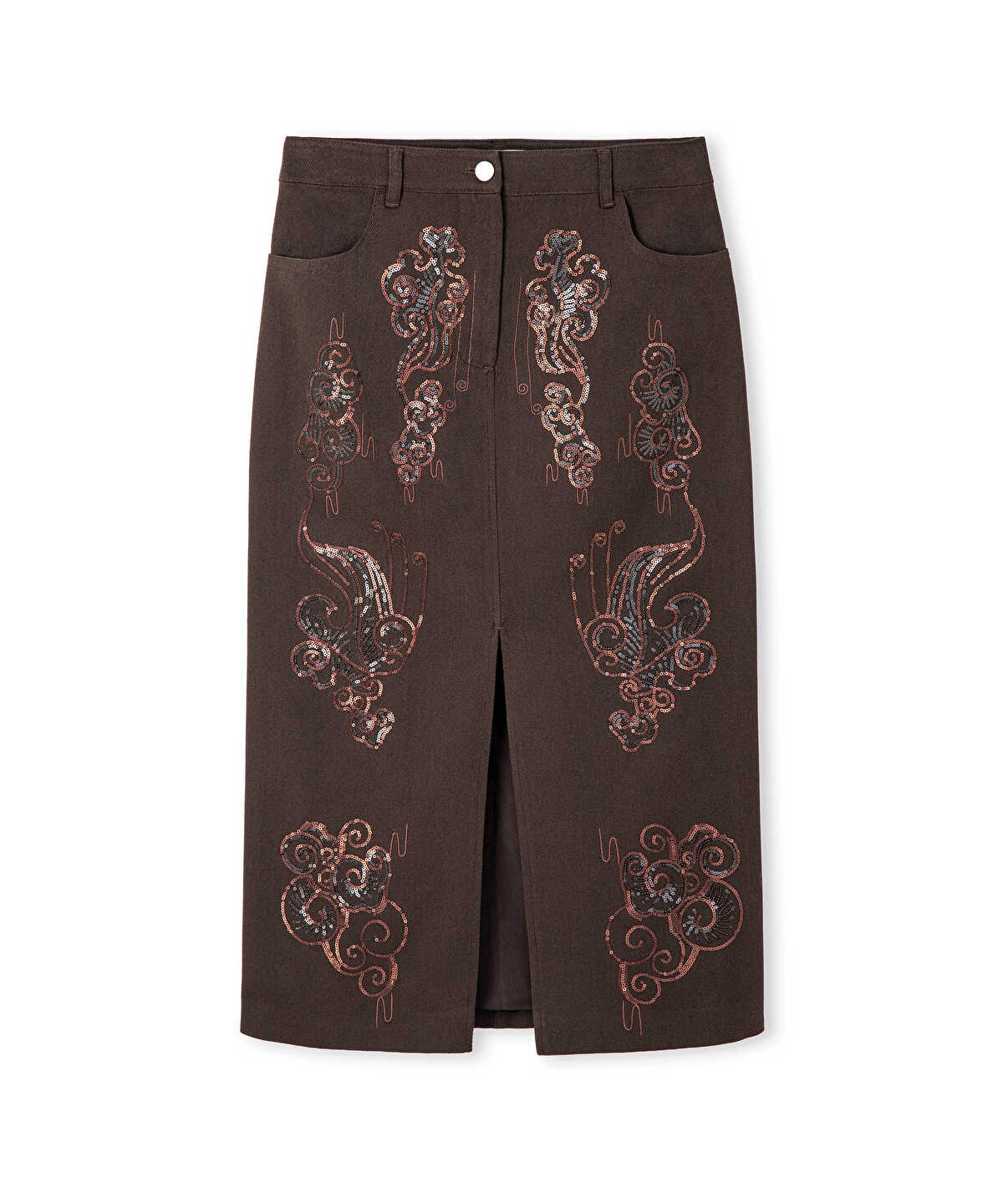 Embellished Pencil Skirt