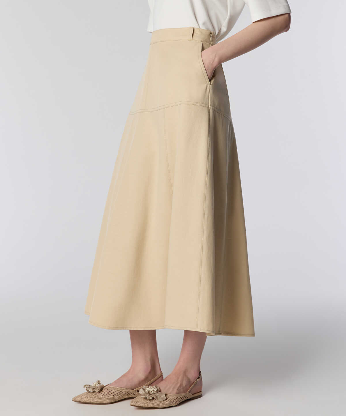 Midi Skirt with Pockets