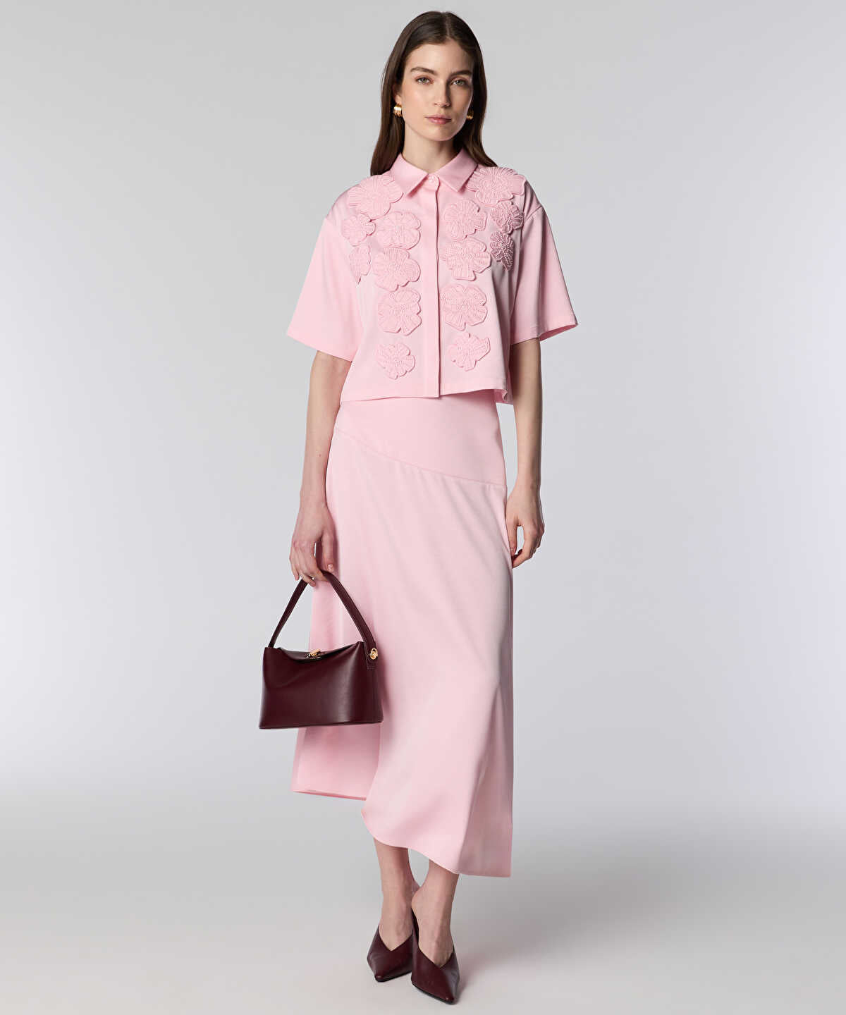 Asymmetric Midi Skirt