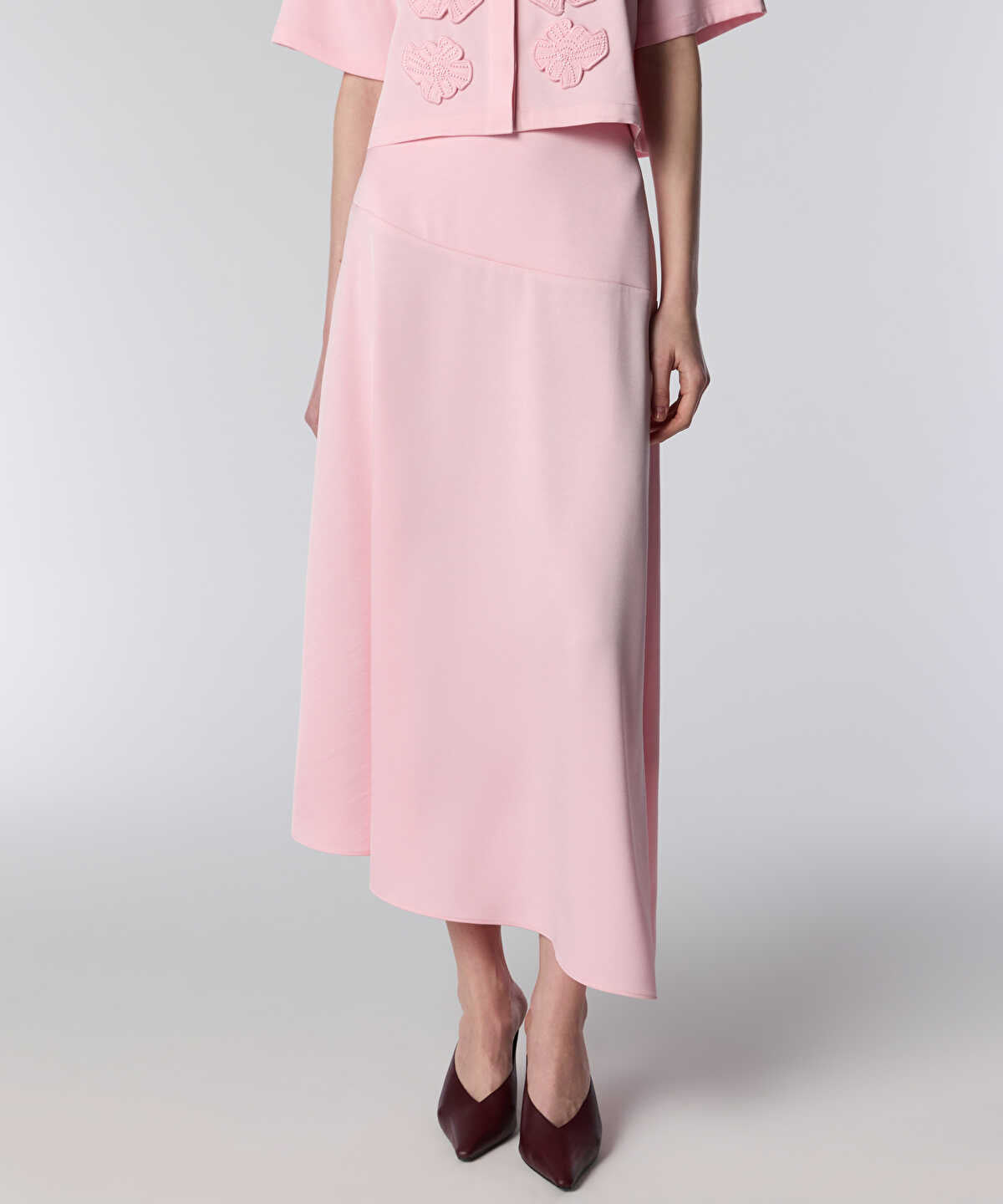 Asymmetric Midi Skirt