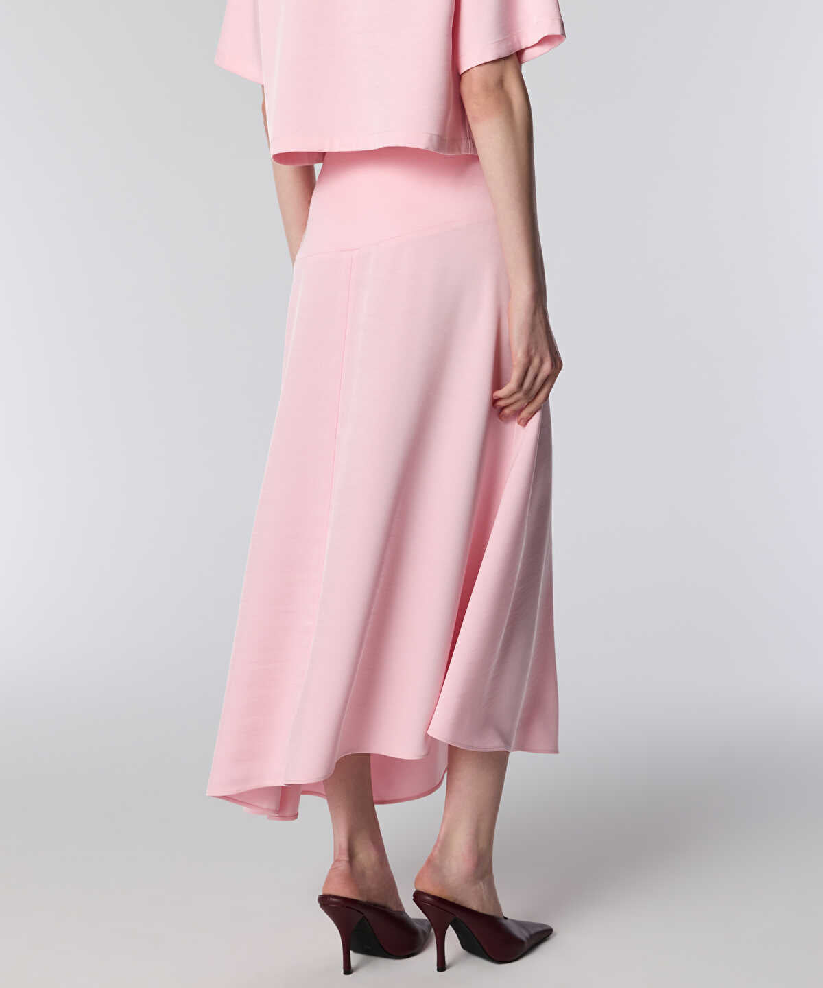 Asymmetric Midi Skirt