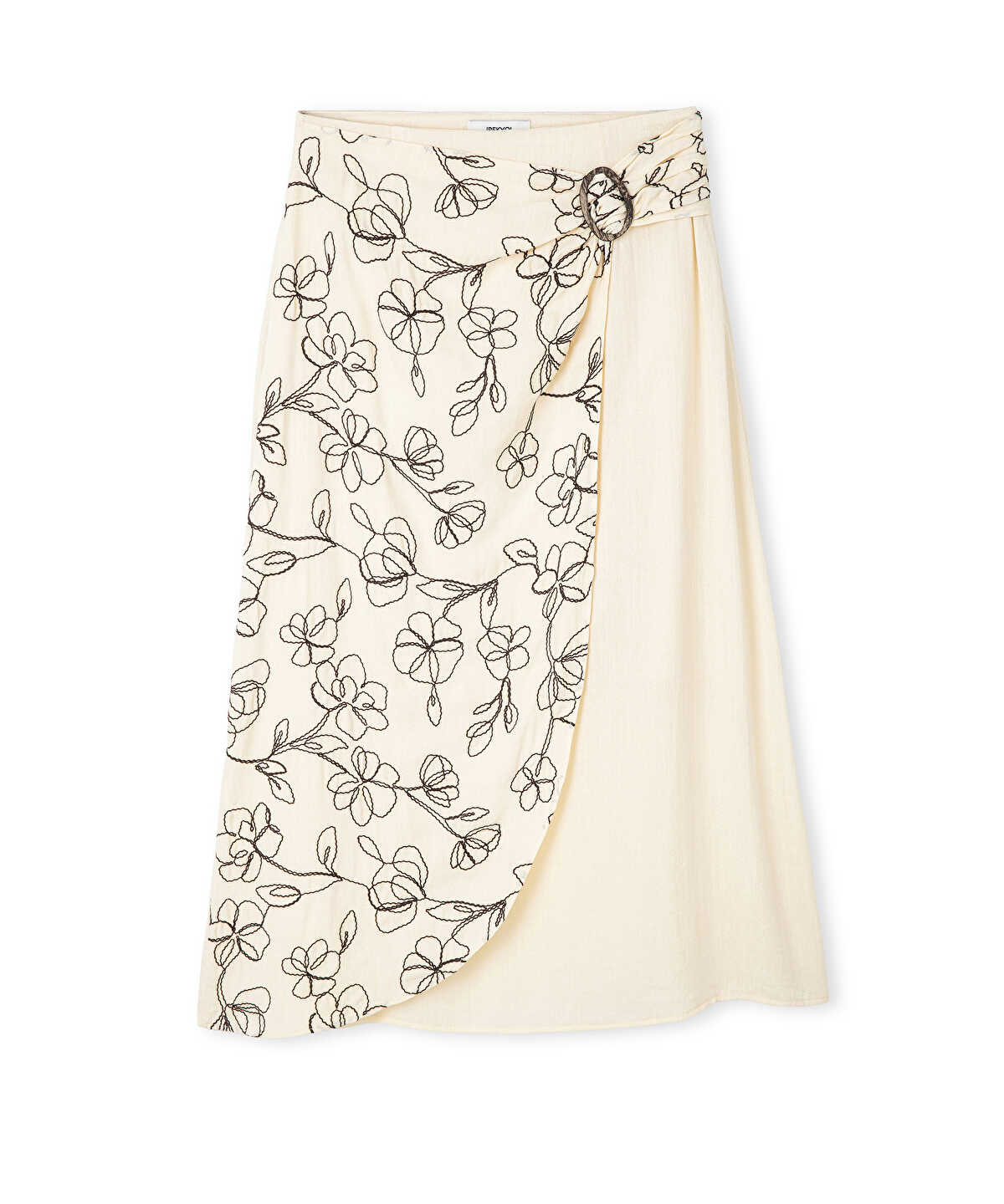 Embroidered A-Line Skirt