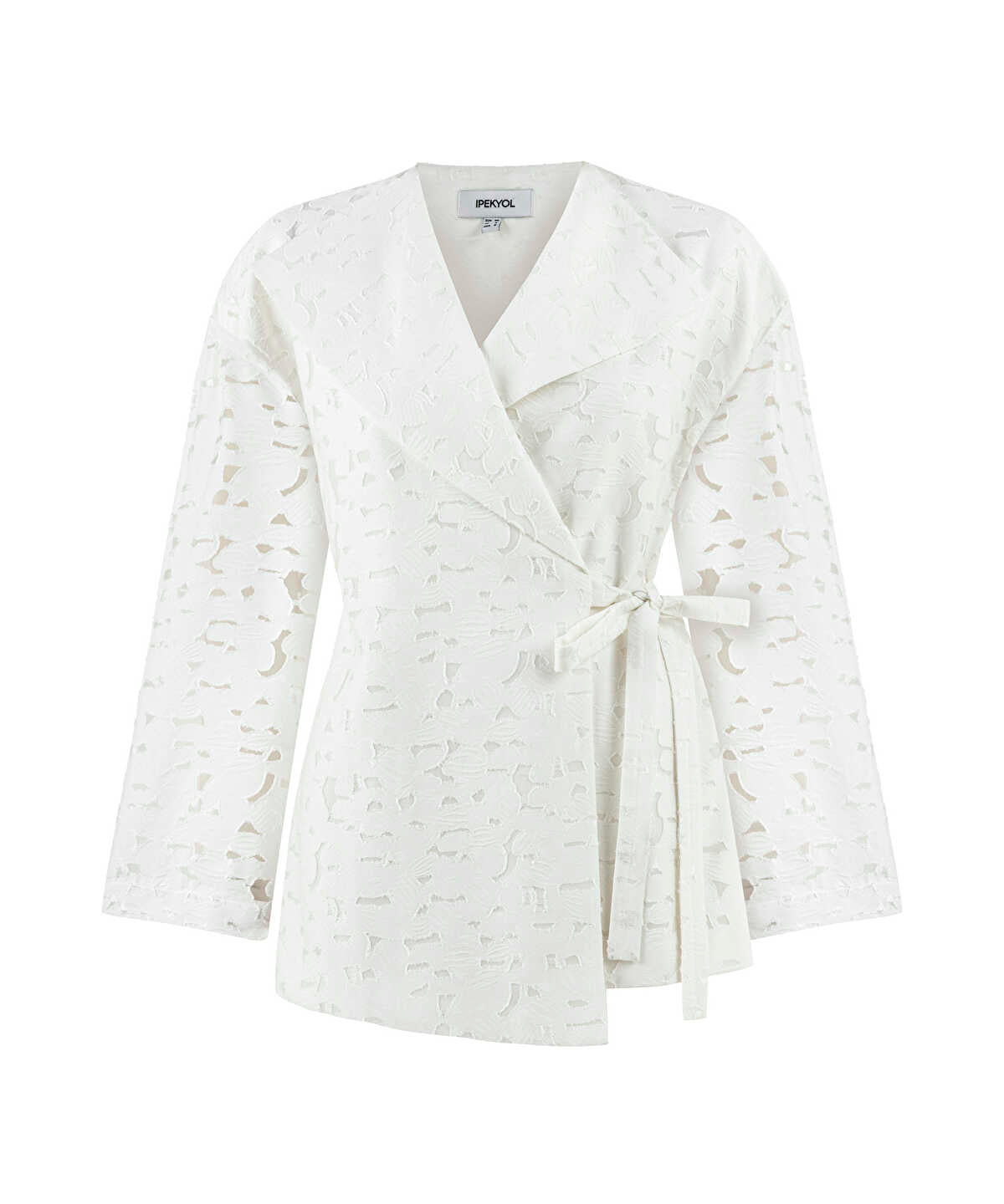 Belted Jacquard Jacket