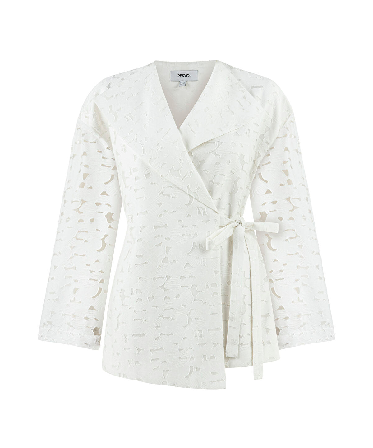 Belted Jacquard Jacket