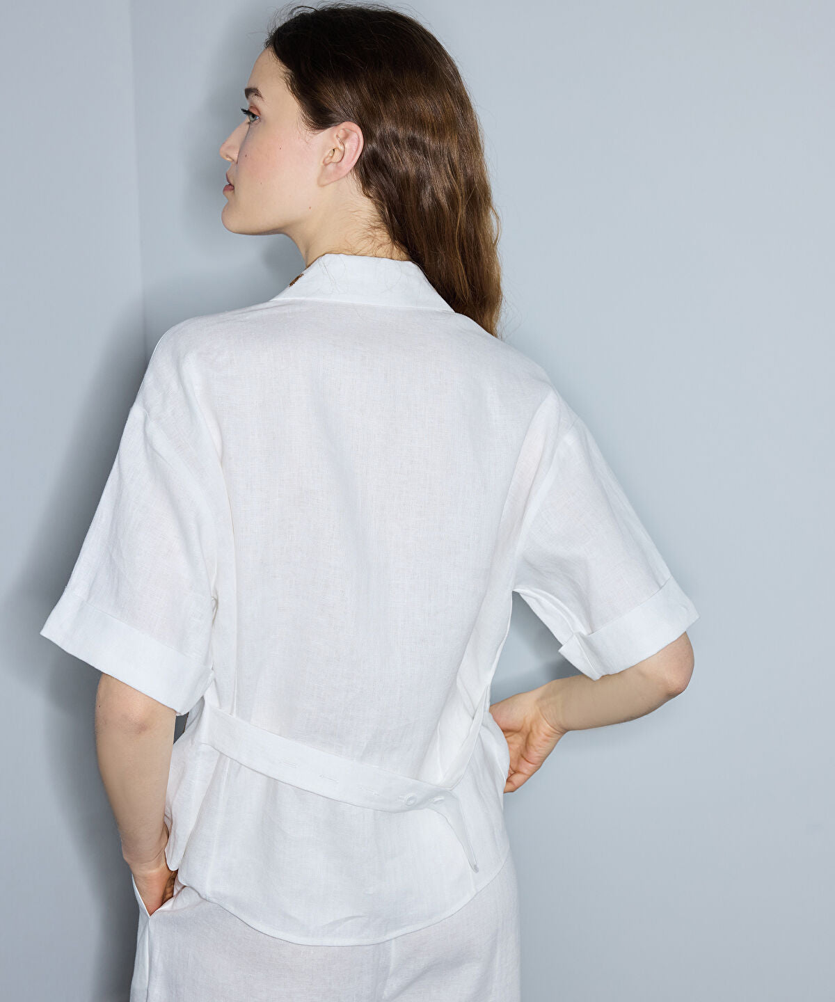 Embroidered Linen Jacket