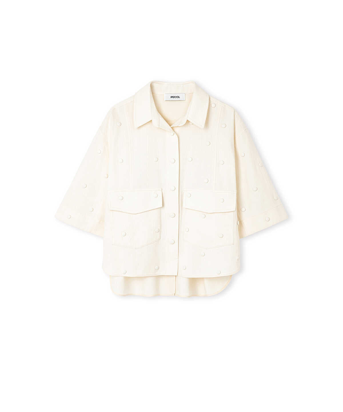 Snap Button Embellished Jacket