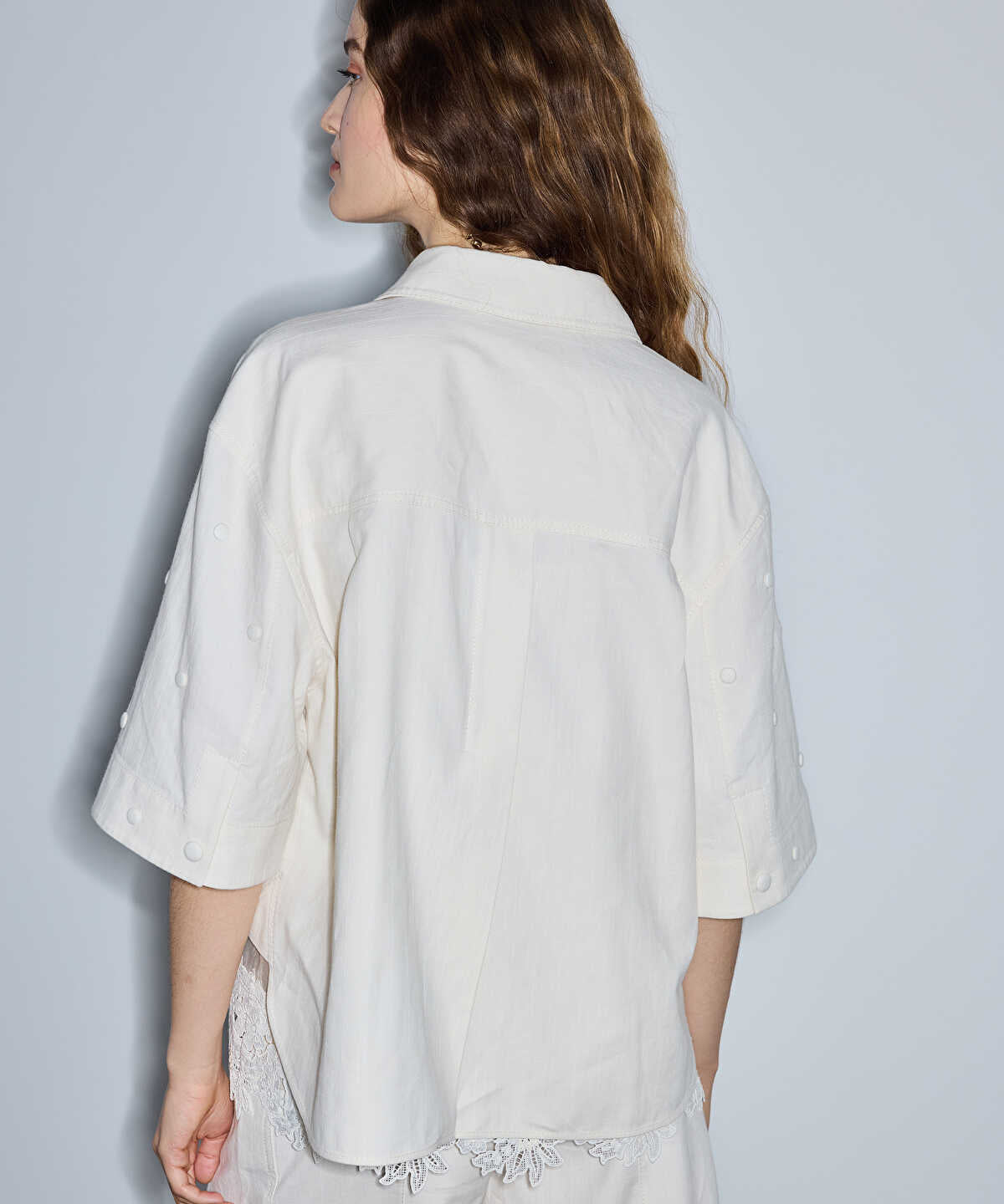 Snap Button Embellished Jacket