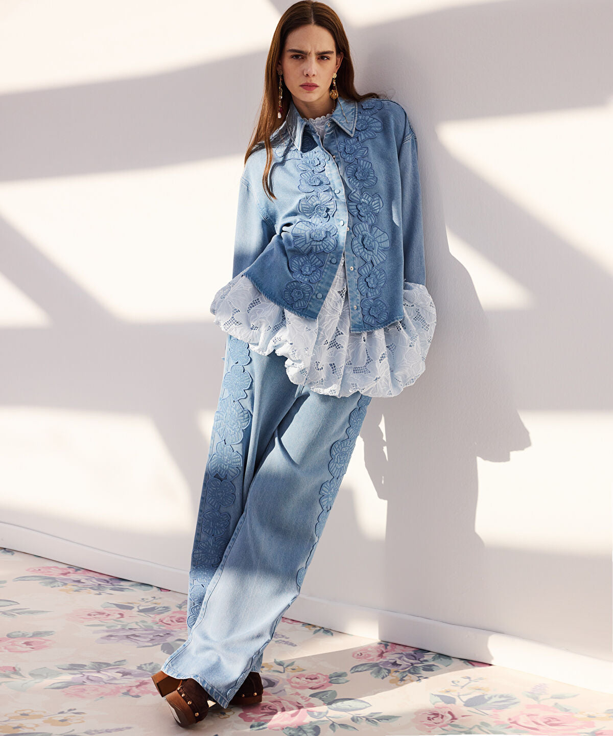 Floral Applique Jacket