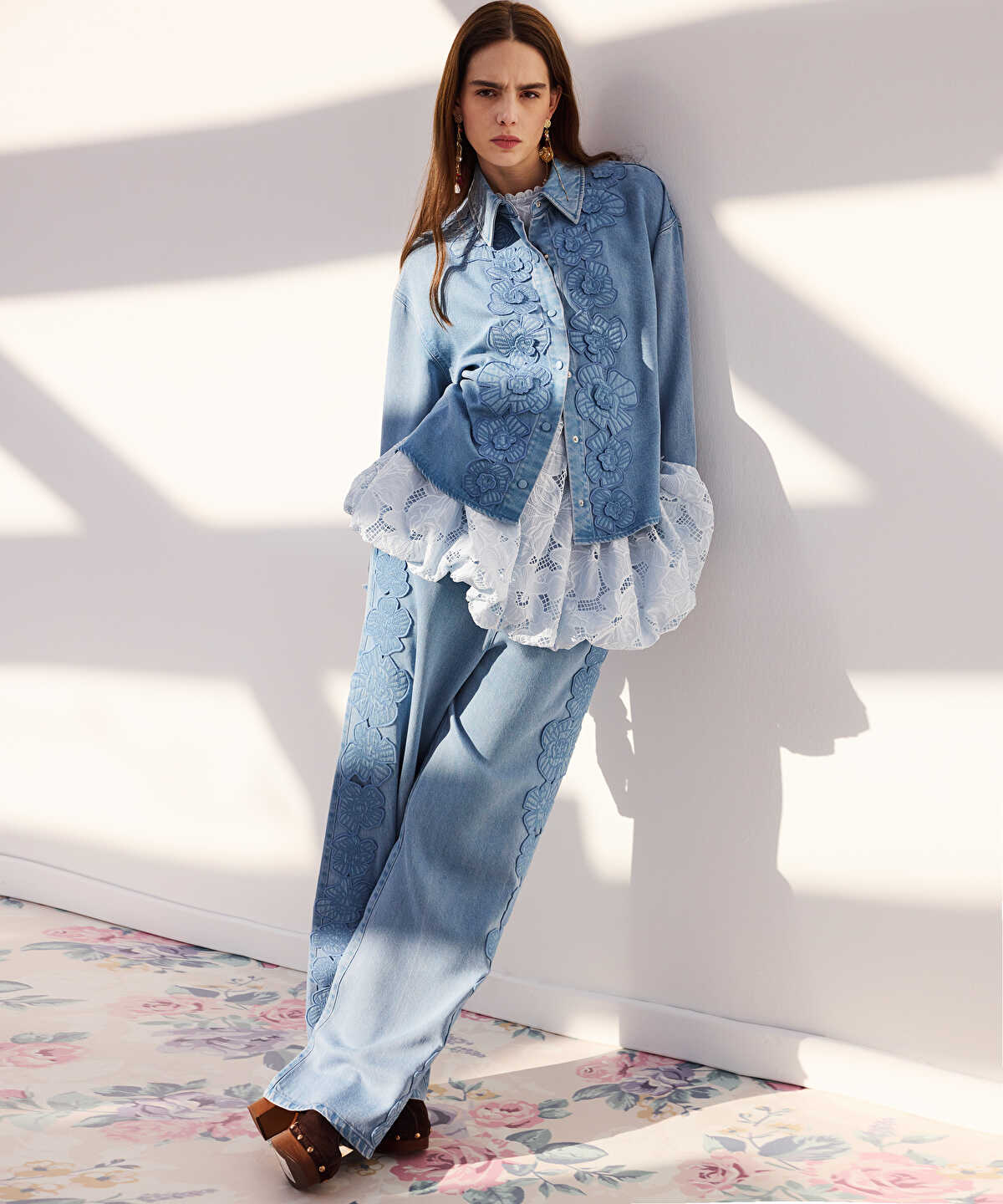 Floral Applique Jacket