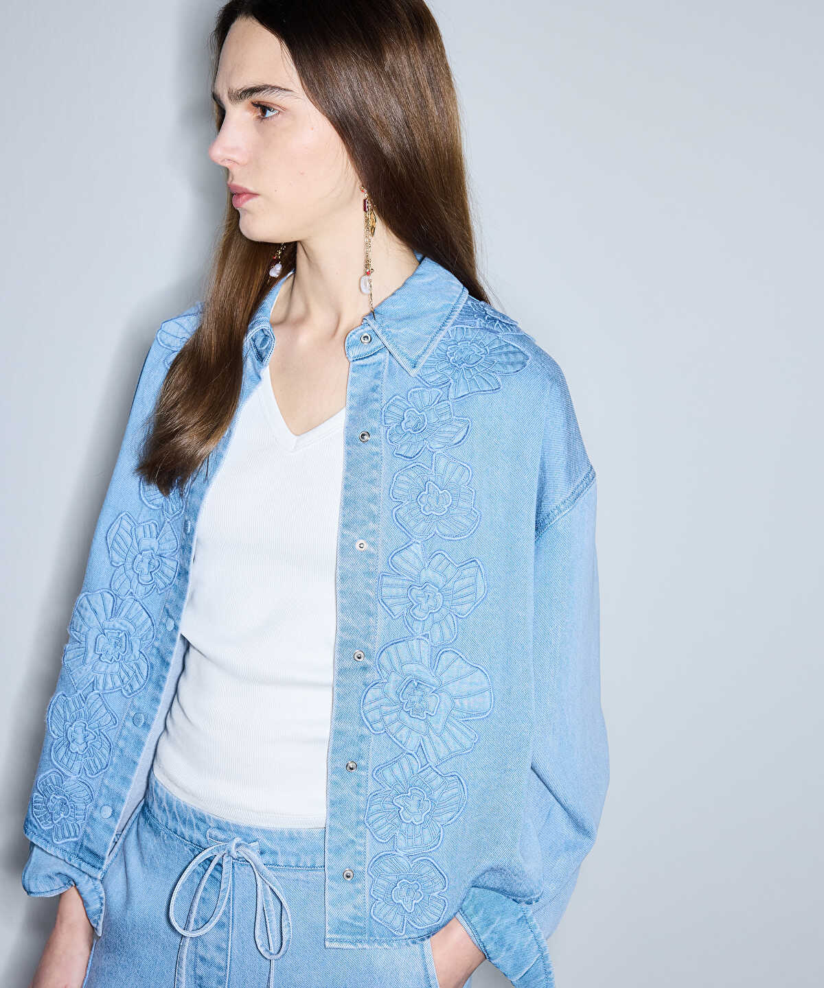 Floral Applique Jacket