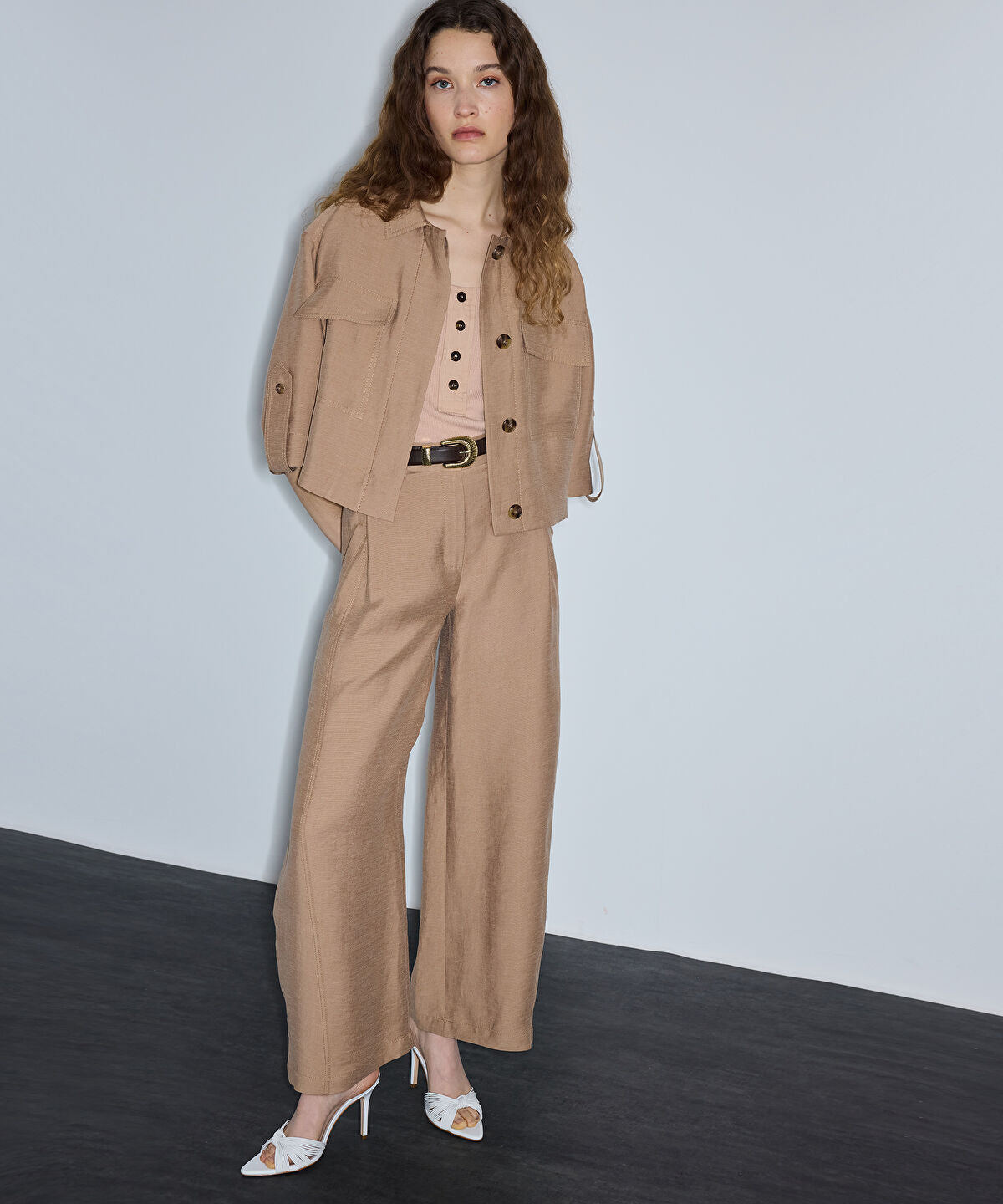 Balloon Hem Jacket