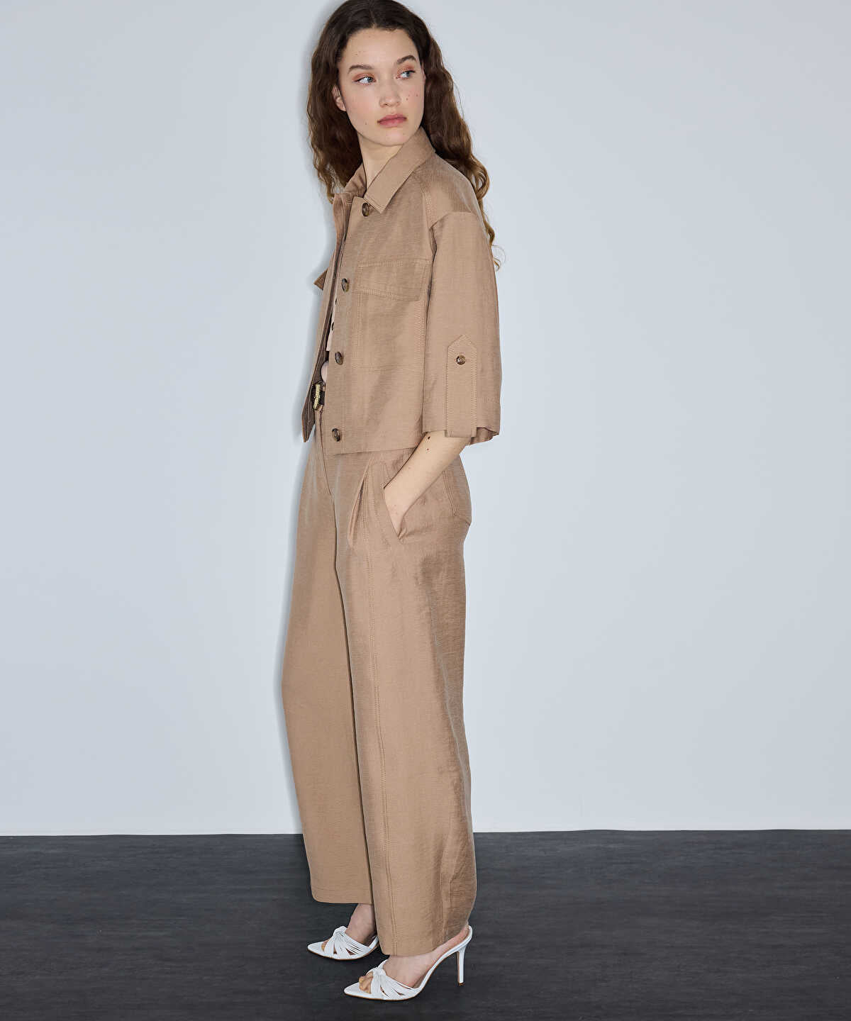 Balloon Hem Jacket