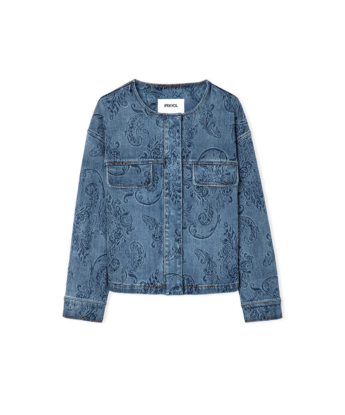 Print Denim Jacket