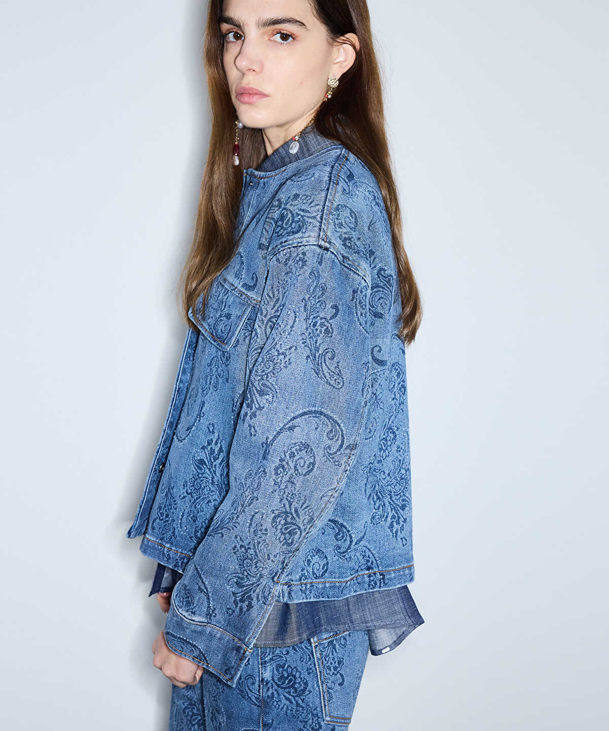 Print Denim Jacket
