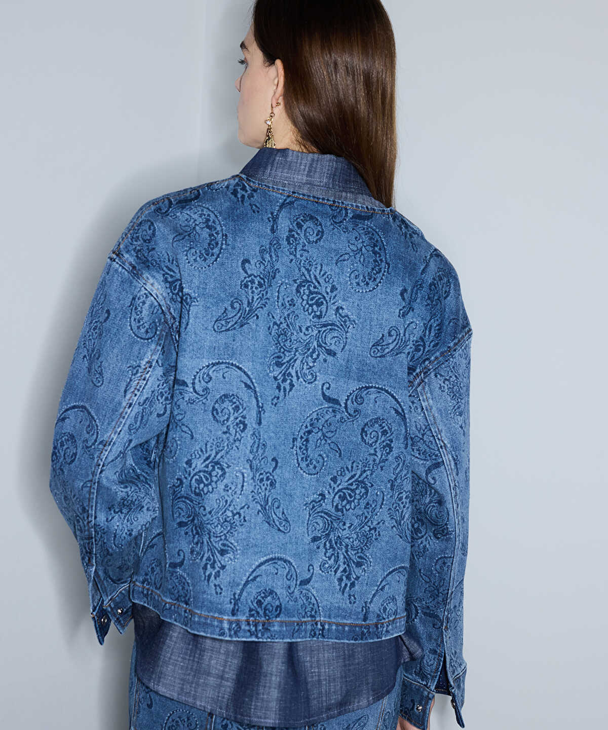 Print Denim Jacket