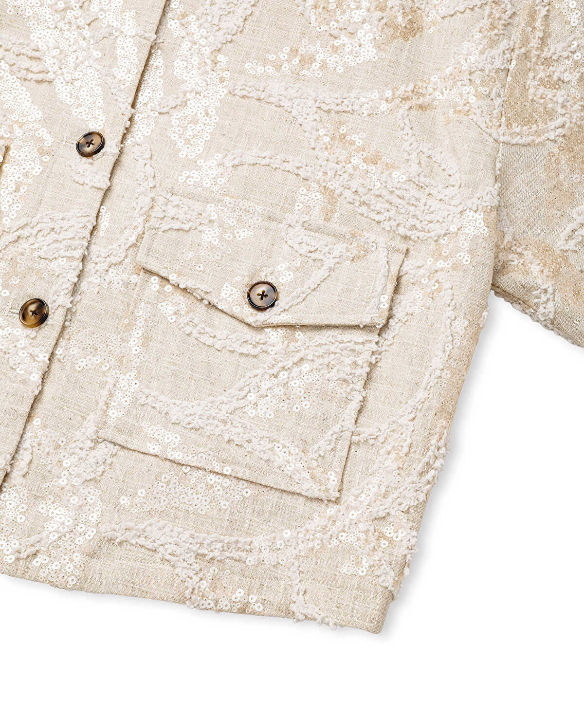 Embellished Shirt Jacket