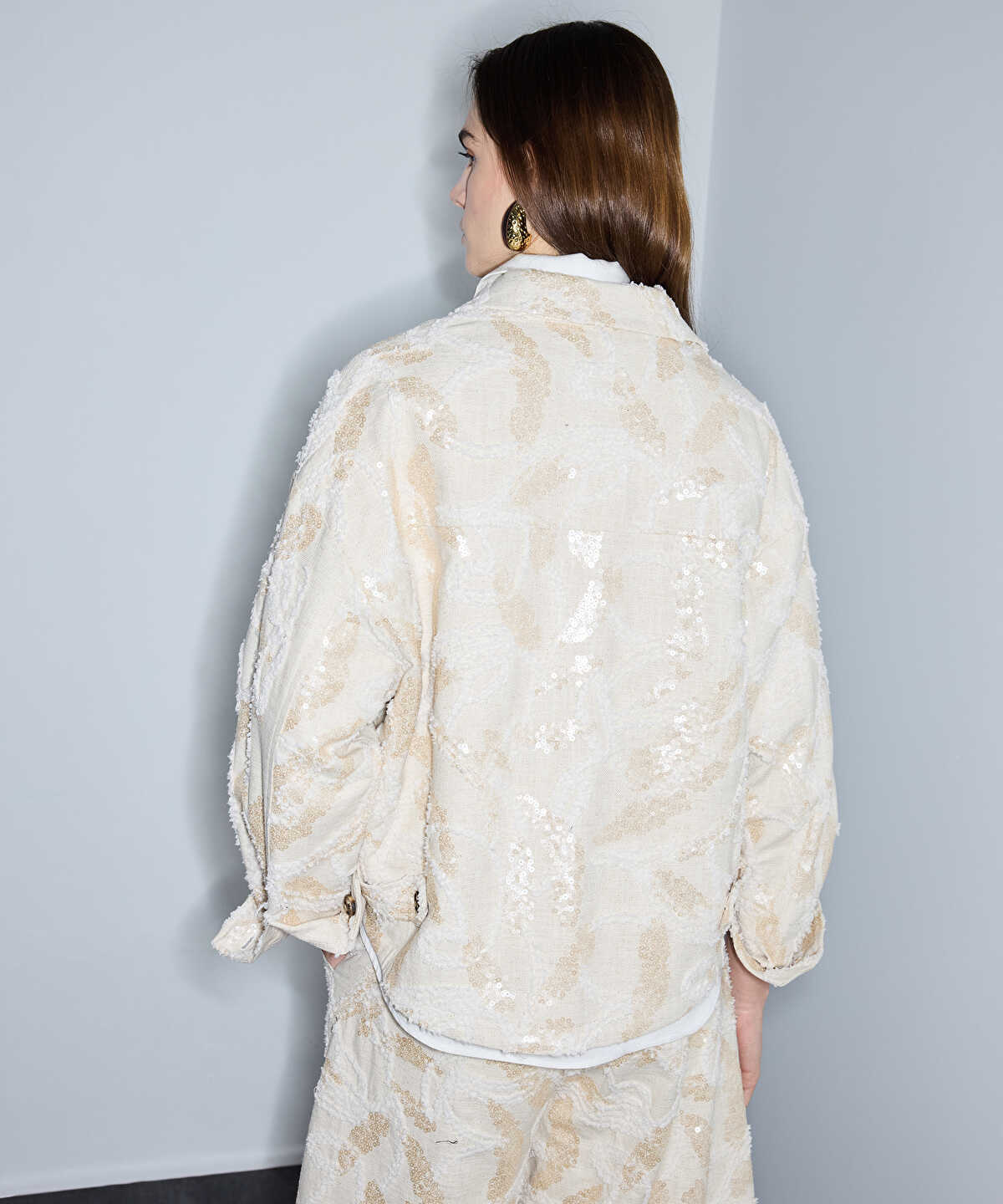 Embellished Shirt Jacket