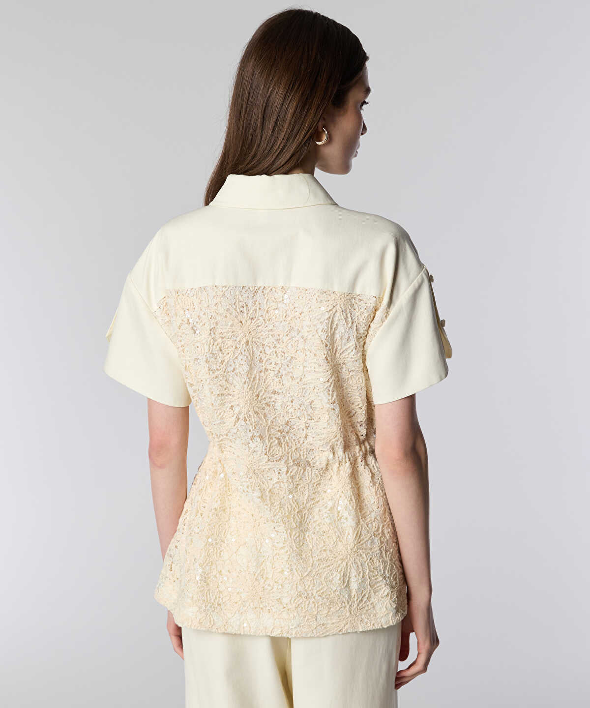 Sequin-Embellished Combined Jacket