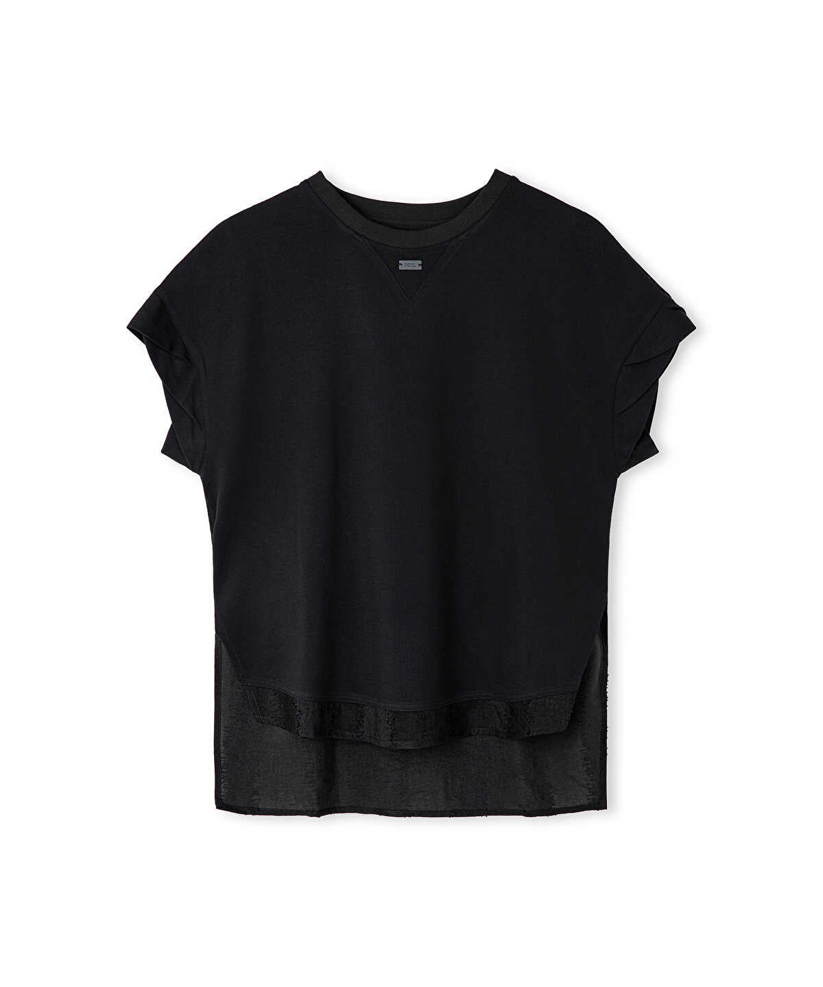 Mixed Media Jacquard Blouse