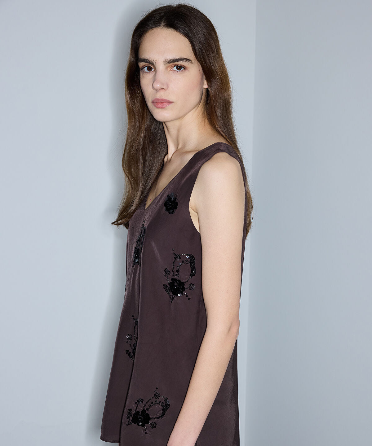 Embellished Viscose Blouse