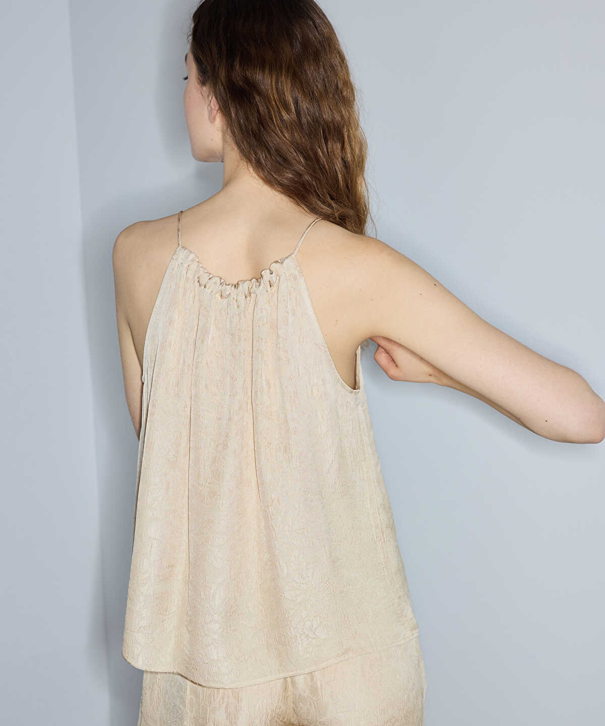 Embellished Jacquard Blouse