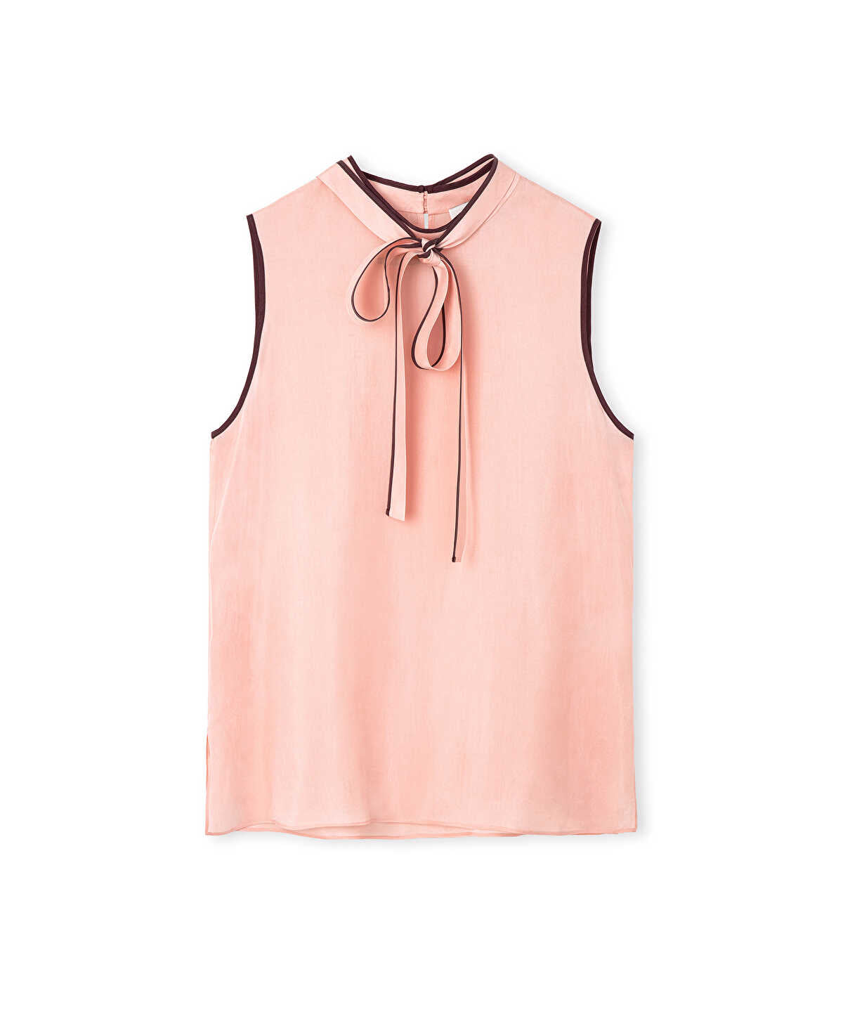 Contrast Piping Blouse
