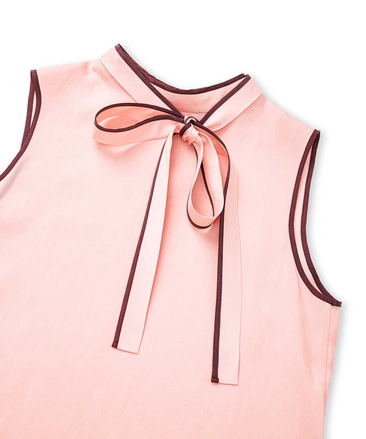 Contrast Piping Blouse
