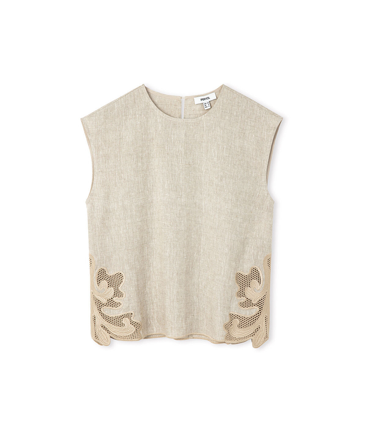 Embroidered Linen Blouse