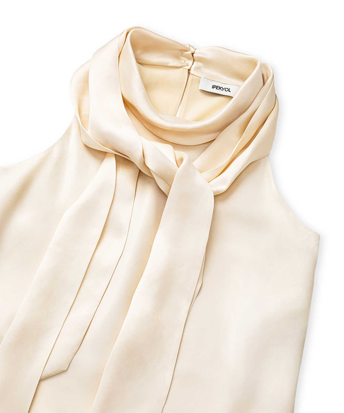 Halter Blouse with Detachable Scarf