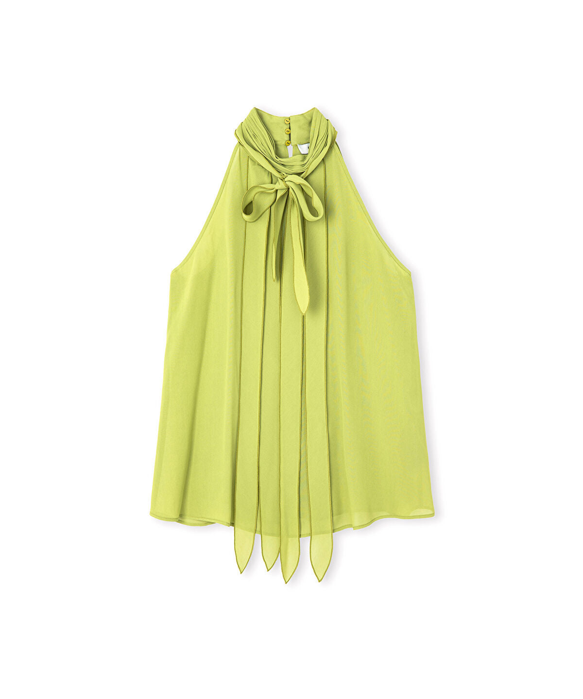 Halter-Neck Chiffon Blouse