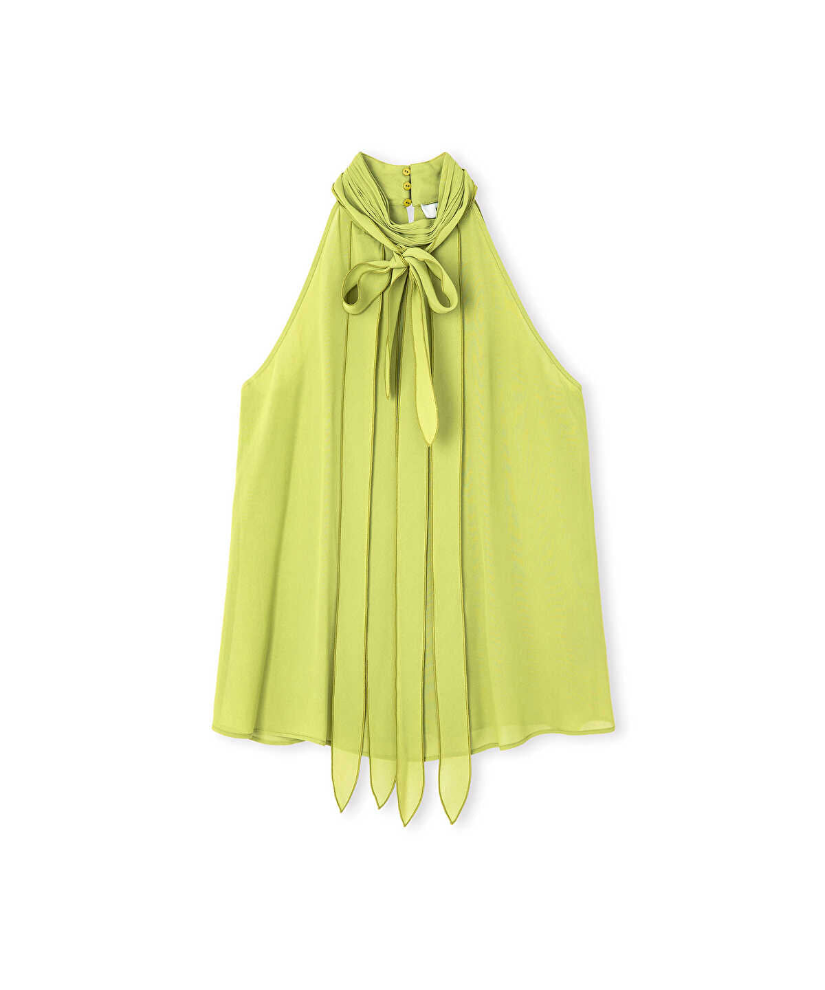 Halter-Neck Chiffon Blouse