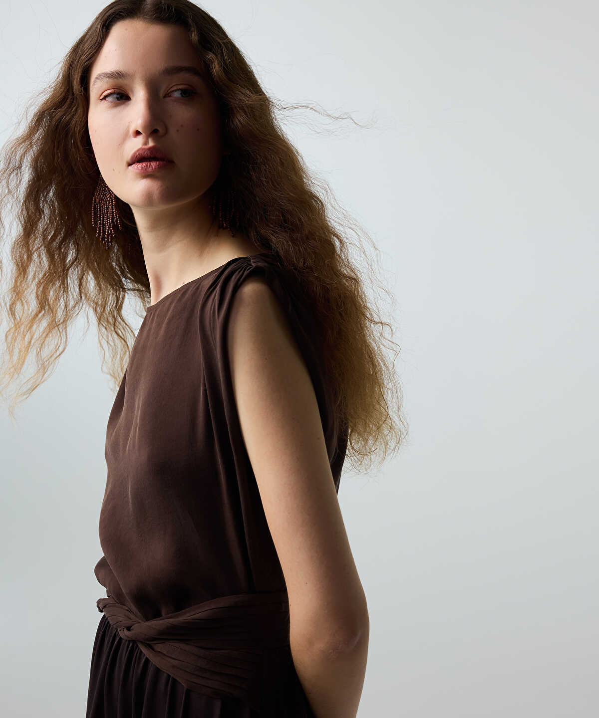 Asymmetric Sleeve Blouse
