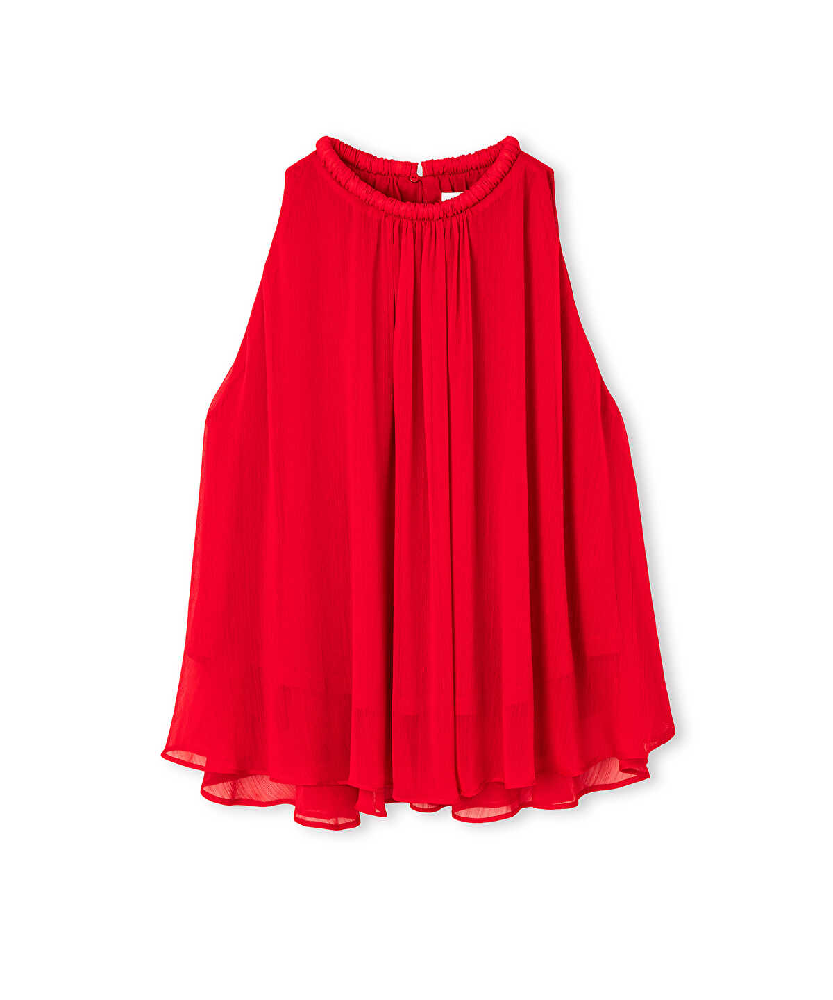 Halter-Neck Chiffon Blouse