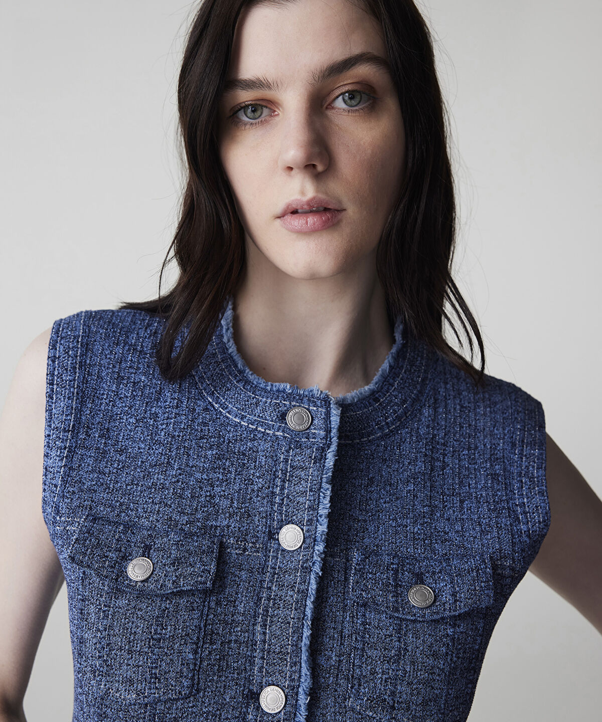 Mixed Knit Vest