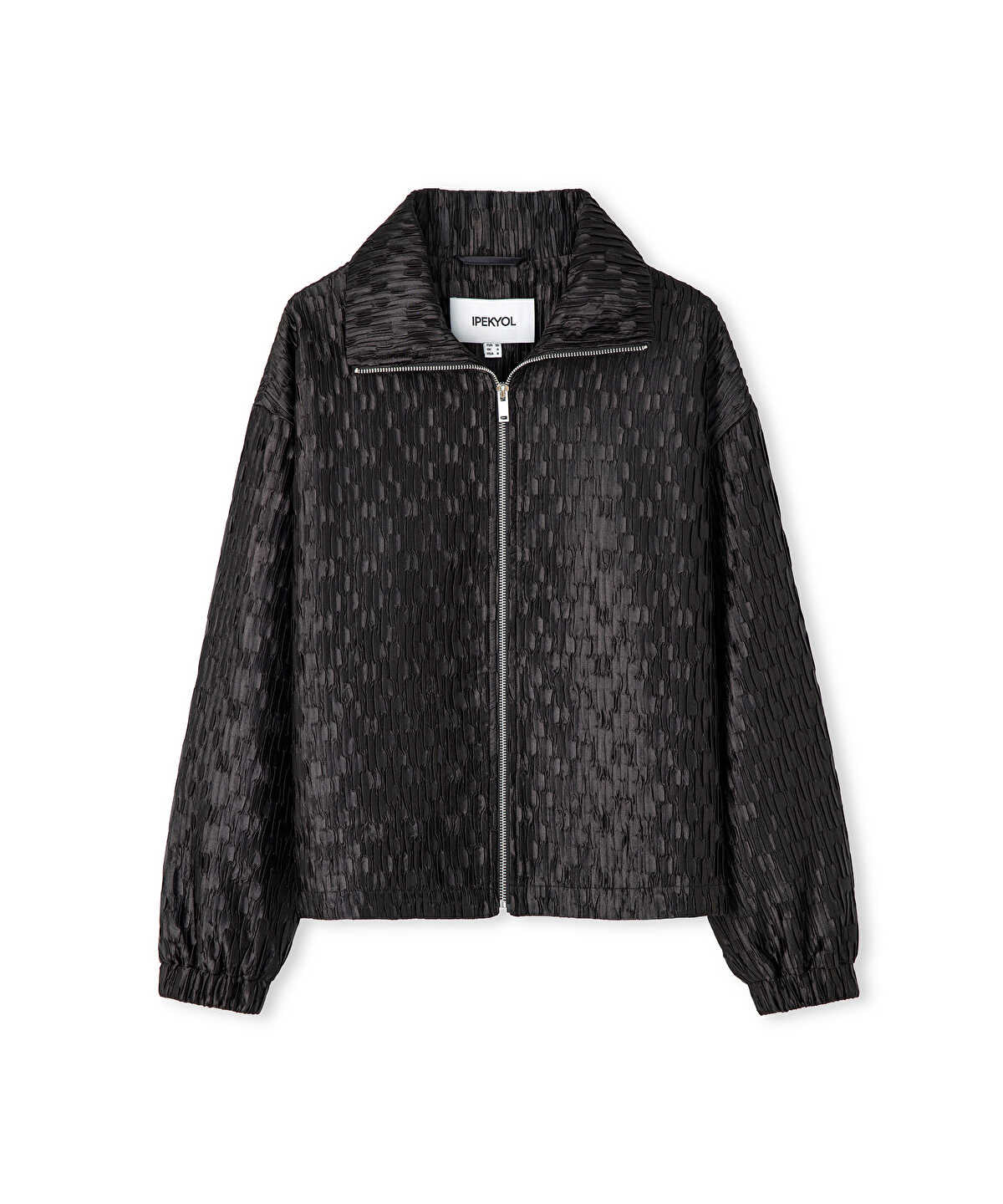 Textured Bomber Coat