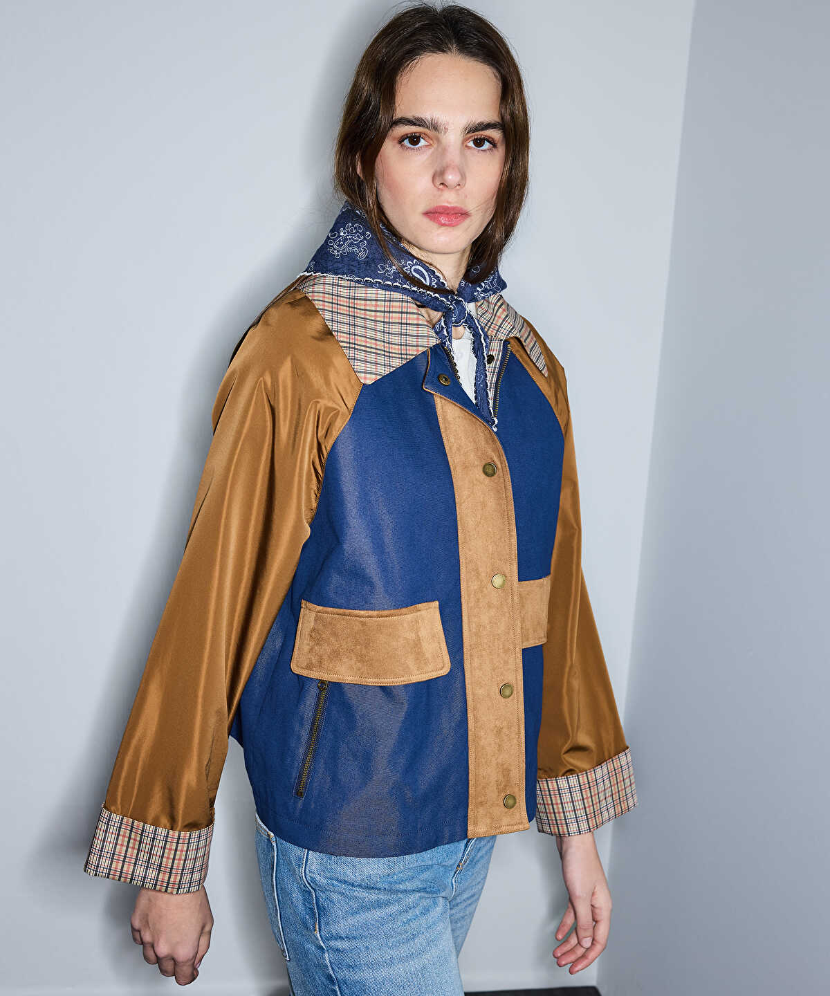 Color-Block Coat