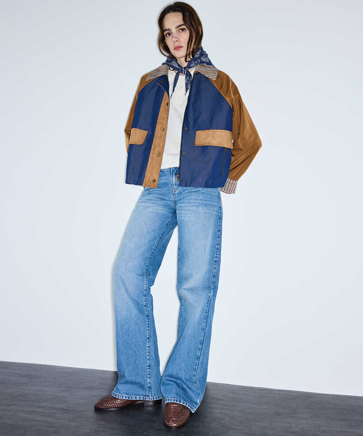 Color-Block Coat