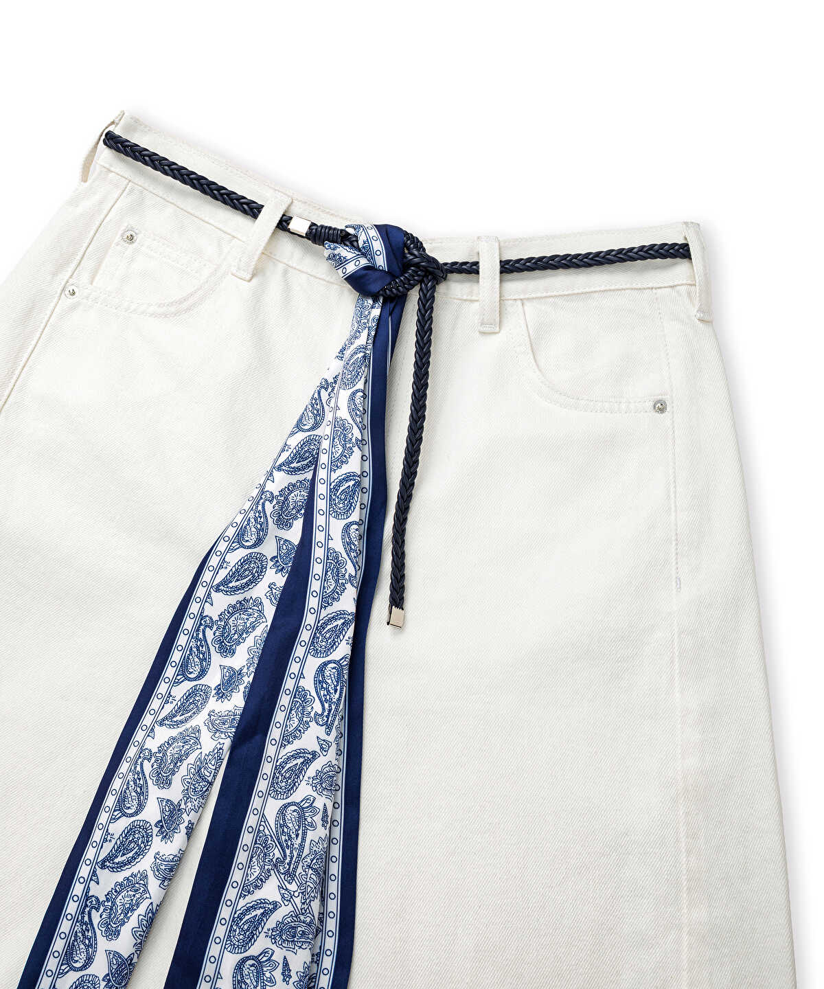 Belted Bermuda Shorts