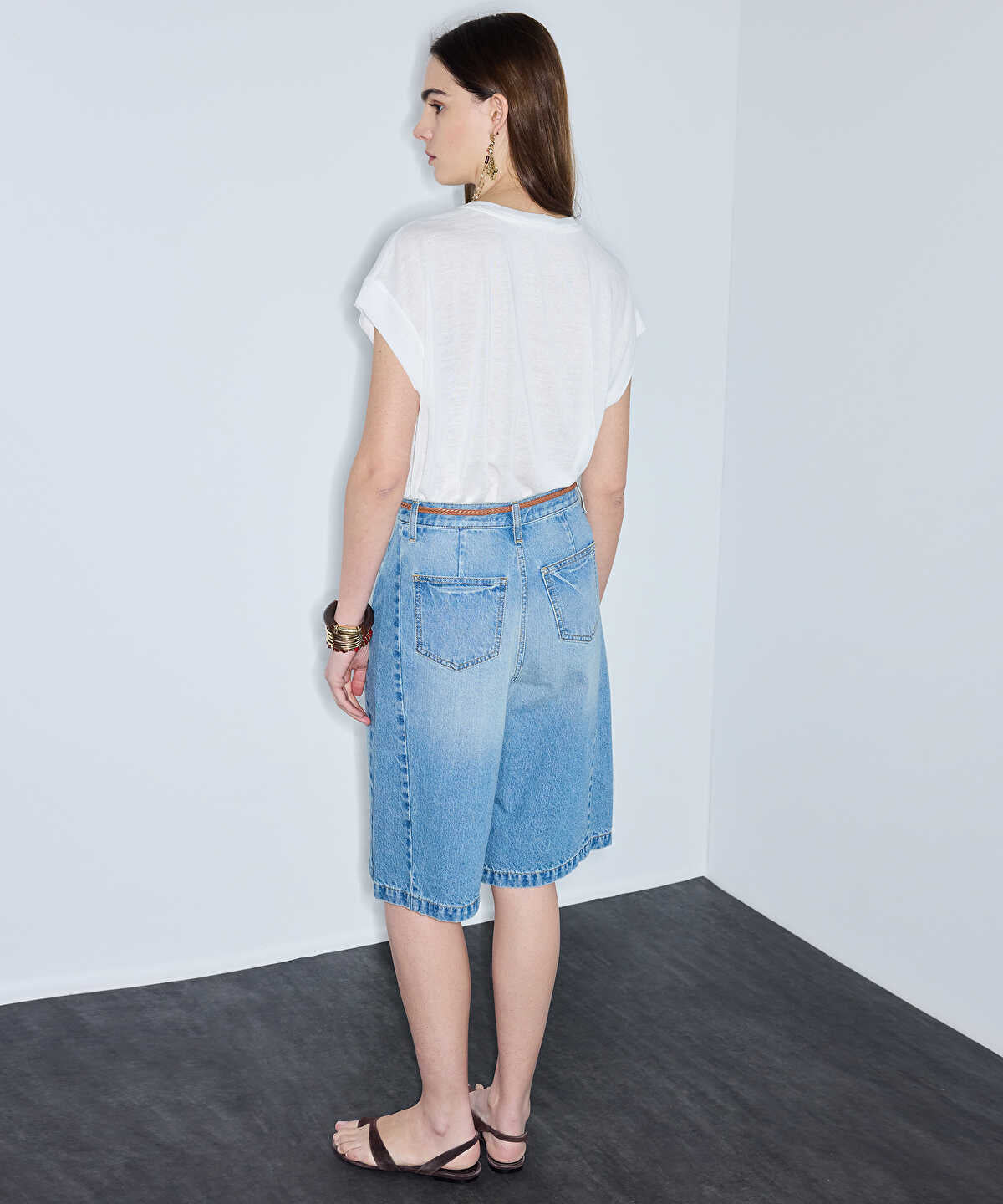 Bermuda Shorts with Belt