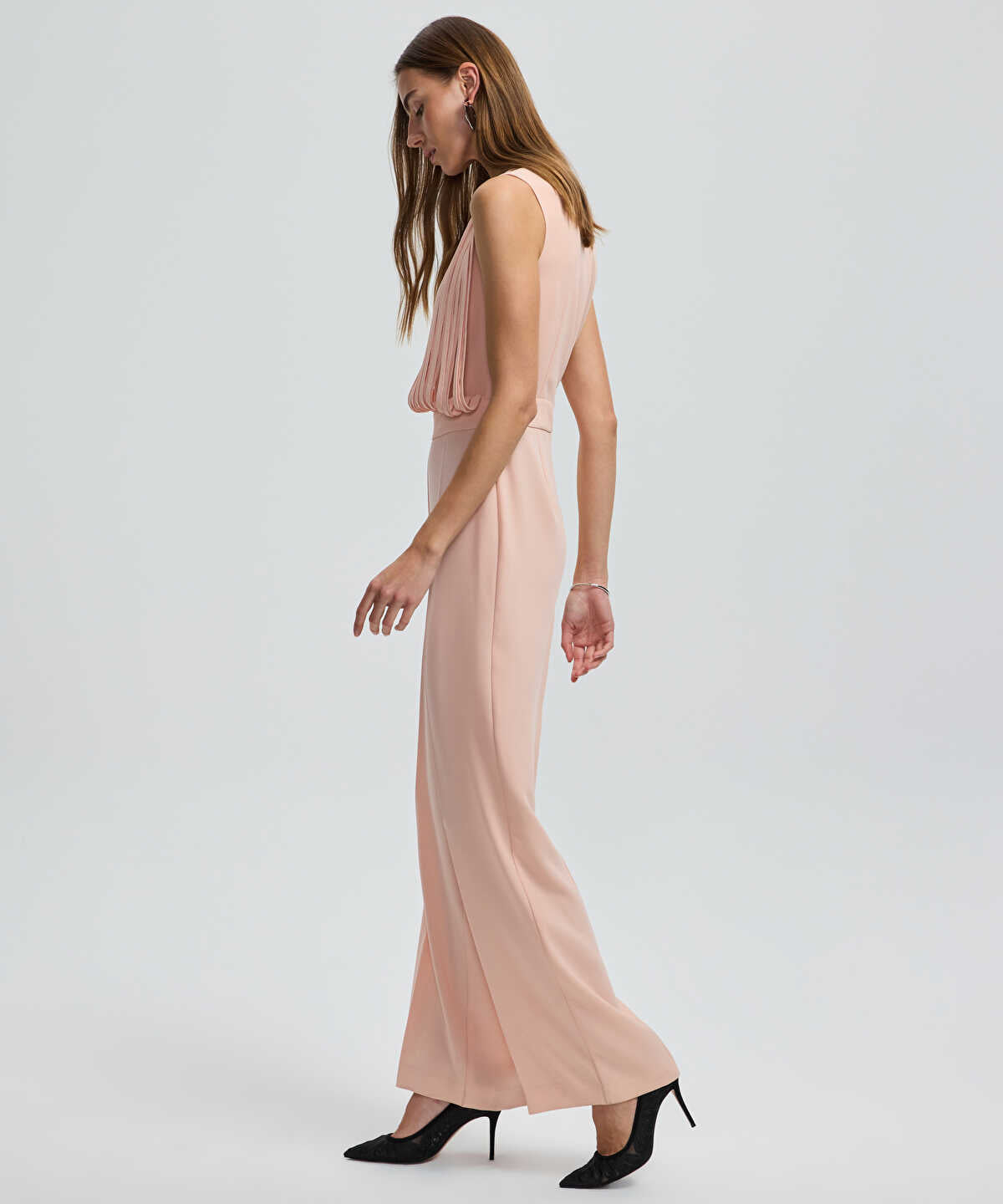 Draped Strip Jumpsuit