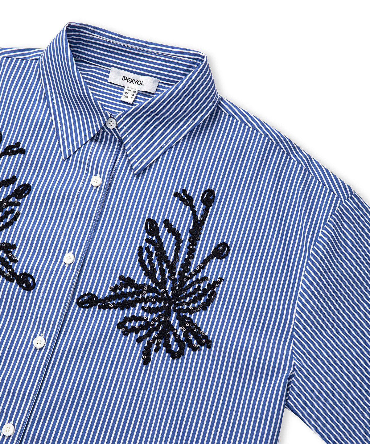 Sequinned Striped Shirt