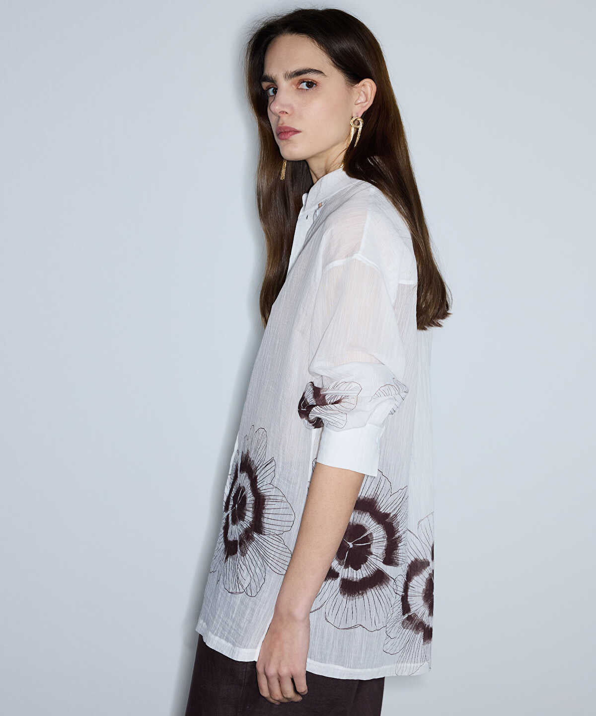 Textured Printed Shirt