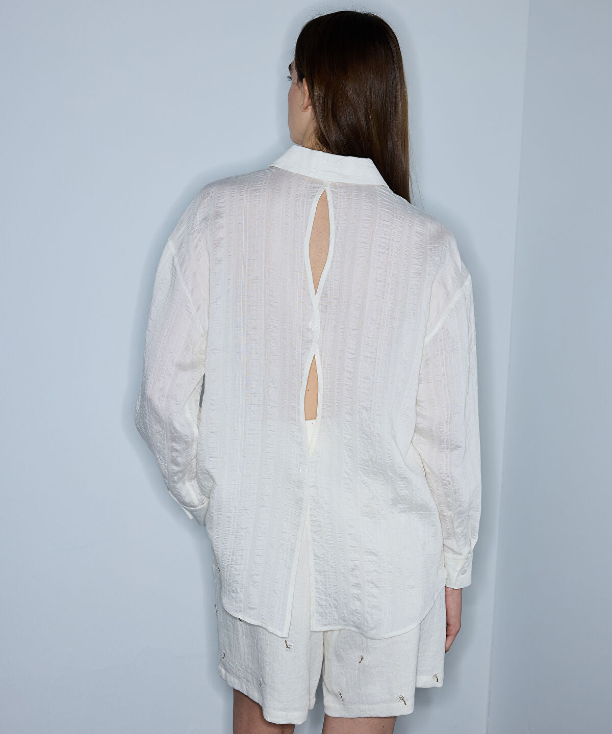 Textured Cutout Shirt
